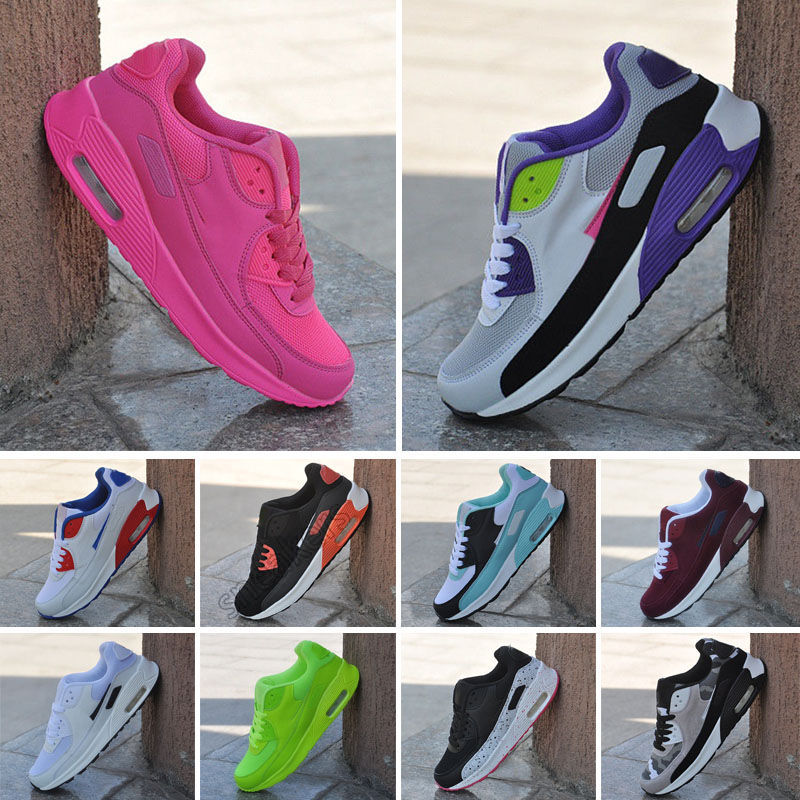 

Running Shoes Womens Trainer Sneakers Triple Black White Rose Pink Hyper Turquoise Orange True Laser Blue City Pack Og 90 Surplus Airmaxs Camo Viotech Be 90S Mens, Color 3