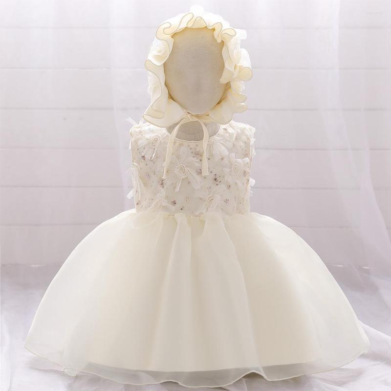 

Girl Dresses Princess Baby Dress Champagne Sequins Wedding Birthday Party Kids For Girls Children's Costume Prom Designs, L2001xz-white