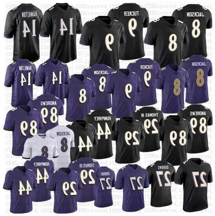 

Football Jersey Baltimore''Ravens''28 Mike Davis 13 Devin Duvernay 84 Josh Oliver 8 Lamar Jackson 89 Mark Andrews 27 J.K. Dobbins 36 Chuck Clark 80 Isaiah Likely, Colour