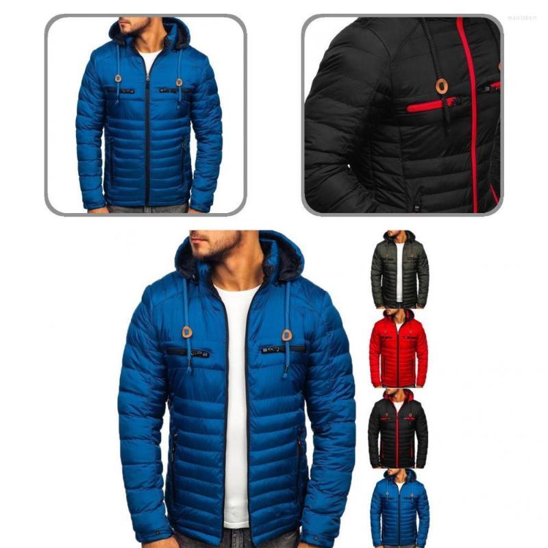 

Men's Down Men Coat Windproof Winter Thick Long Sleeve Fabulous Casual Male Jacket, Blue