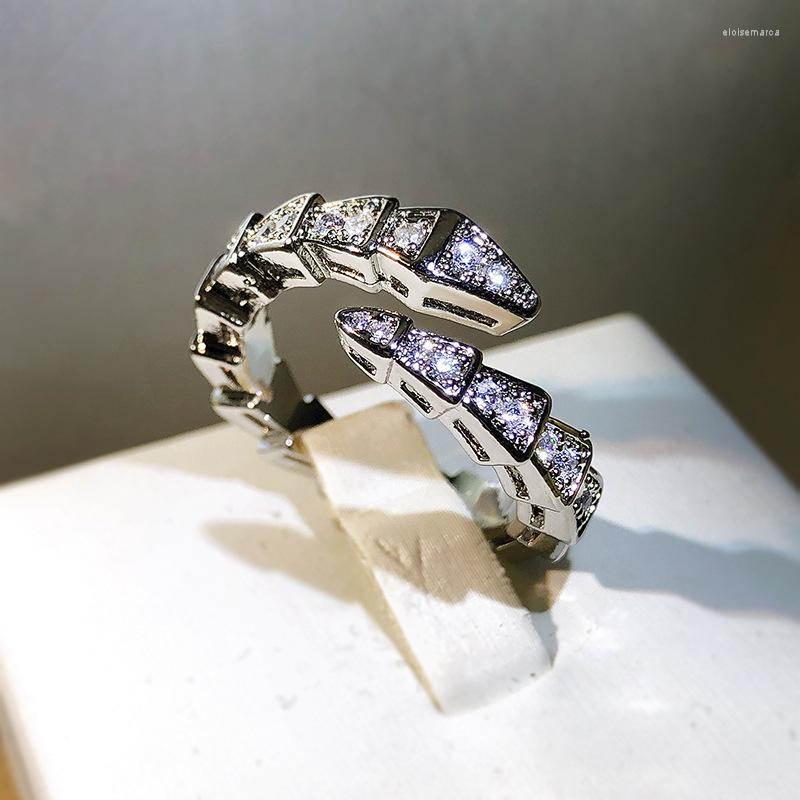 

Cluster Rings High Quality 925 Stamp For Women Fashion Bamboo Open Adjustable Size Party Jewelry