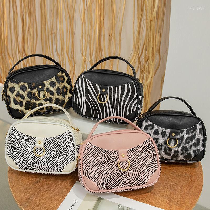 

Waist Bags Luxury Leopard Print Bag Female Trendy Fashion Printing Messenger Square Wild Casual Simple Single Shoulder