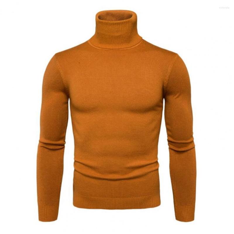 

Men's T Shirts Terrific Winter Sweater Elastic Soft Long Sleeve All Match Male Men, Beige