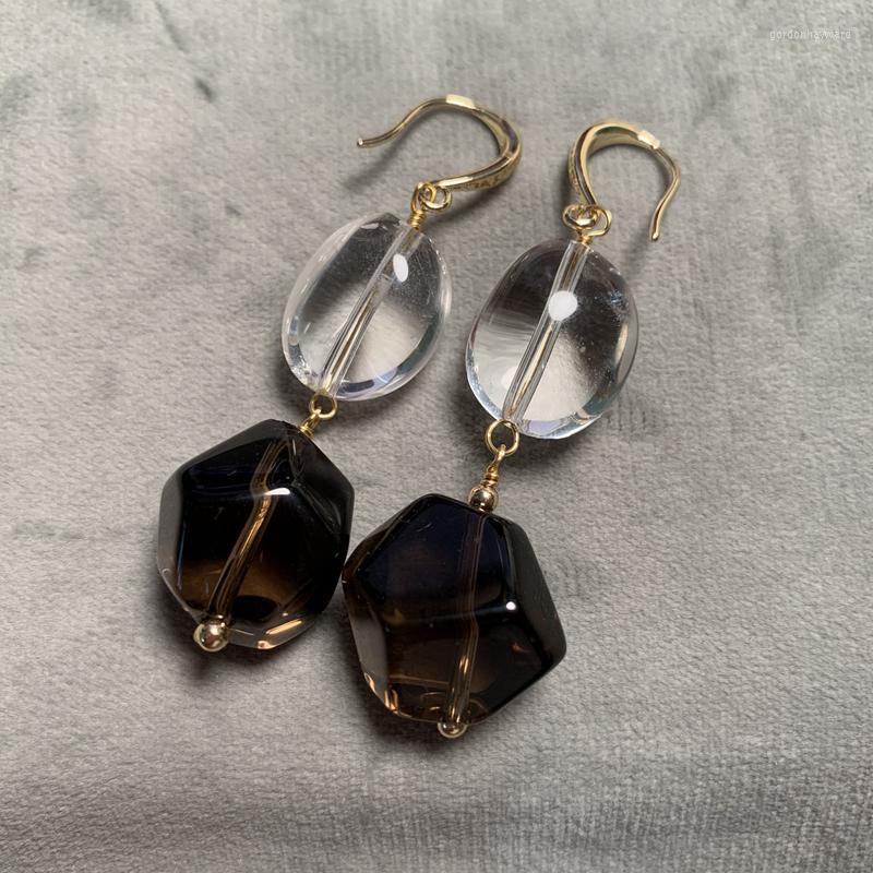 

Dangle Earrings Ladies Long Natural White Crystal High Quality S925 Sterling Silver Accessories Gifts Postage