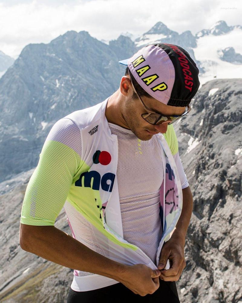 

Racing Jackets Cycling Jersey Men 2022 Summer Short Sleeve MTB Shirt Team MAAP Pro Fit Outdoor Wear Hem With Non-slip Webbing