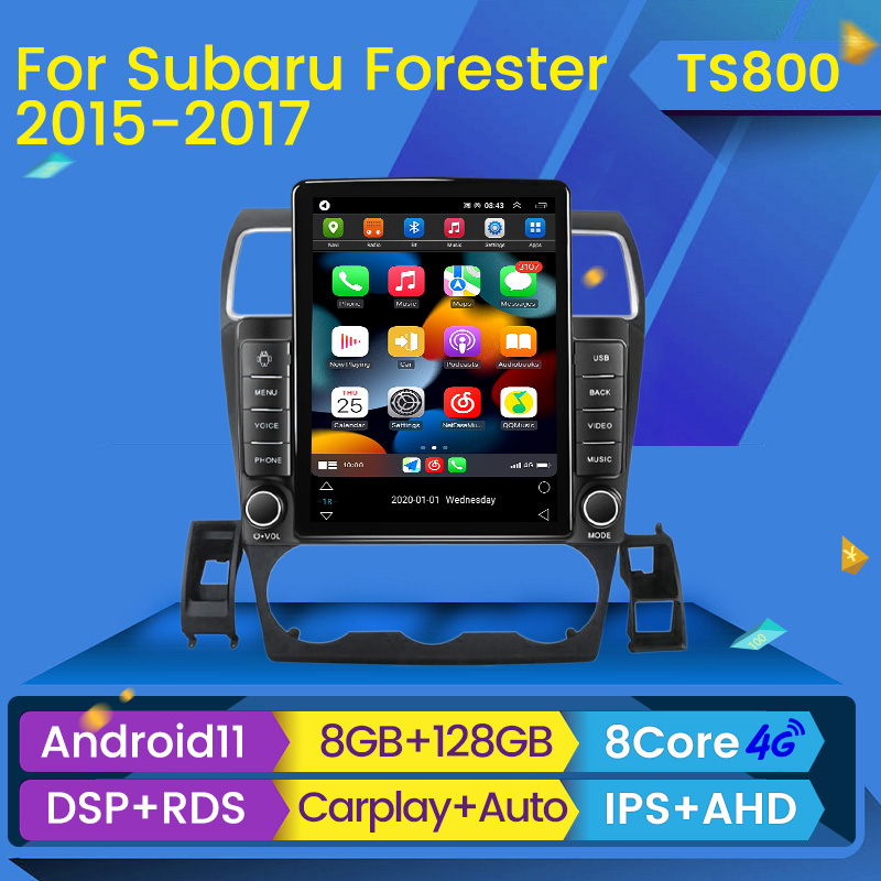 

Car dvd Radio Player Multimedia Stereo for Subaru WRX Forester 2014-2016 Tesla Type Android 11 Video Navigation GPS BT