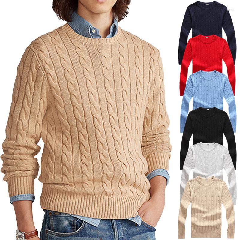 

Men's Sweaters High Quality Cotton Men's Long Sleeve Pullover Tops O-Neck Knitted Jumper Style Knitwears Clothes Autumn Winter, Black