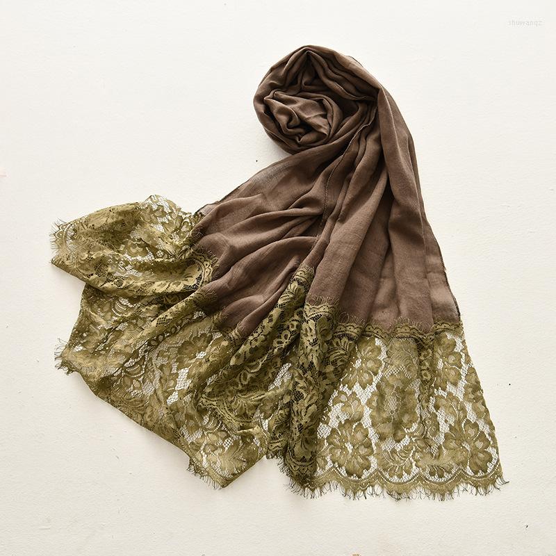 

Scarves 2022 Lace Women's Scarf Autumn Winter Tie-dye Ethnic Wind Changes Shawl Sea Hollow