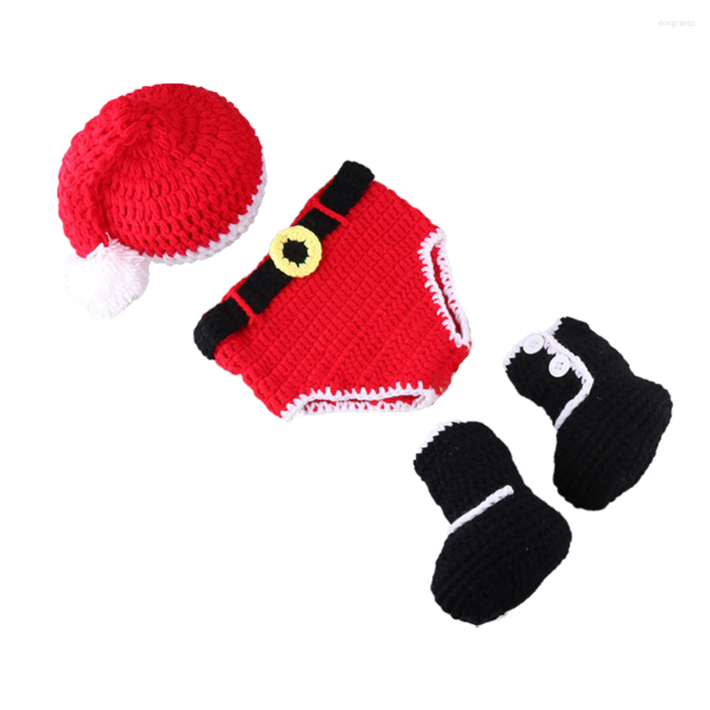 

Outdoor Bags Po Props Creative Christmas Hand Knitted Woolen For, Red