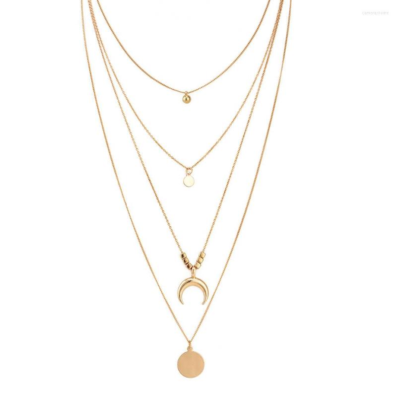 

Chains Gold Color Chain Necklaces For Women Long Moon Laces Velvet Fashion Jewelry