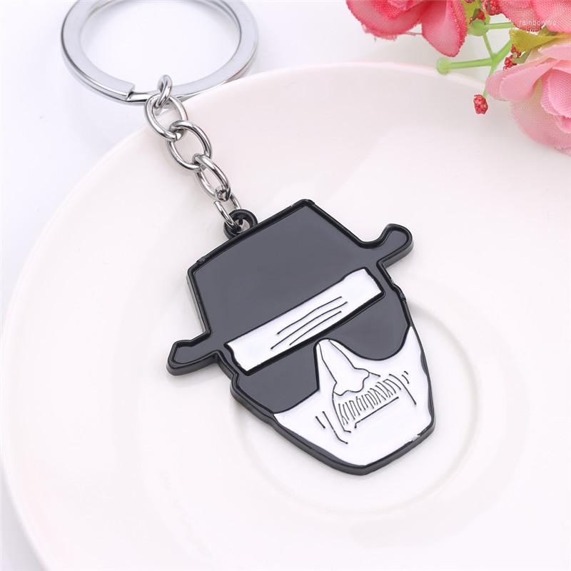 

Keychains Movie Breaking Bad Keychain Heisenberg Mask Walter White Metal Pendant Skull Key Chains Car Accessories Men Jewelry