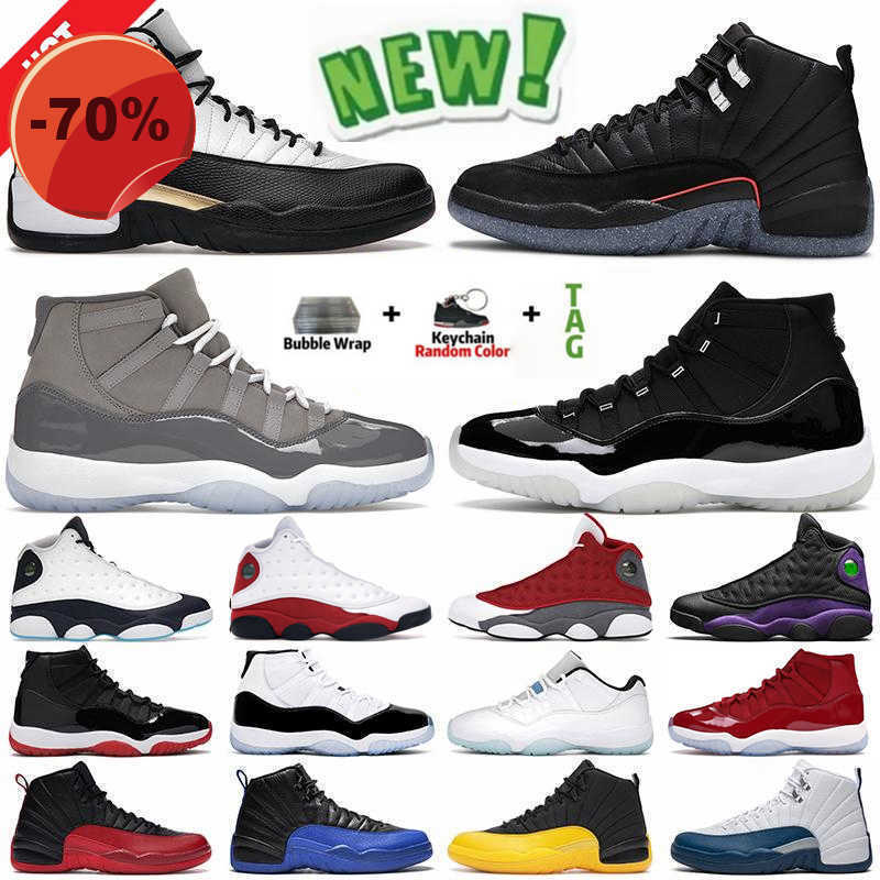 

Basketball Shoes Mens Trainers Sneakers Cool Grey 12S Royalty Taxi Utility Grind Legend Blue Low Concord 13S For Men Bred