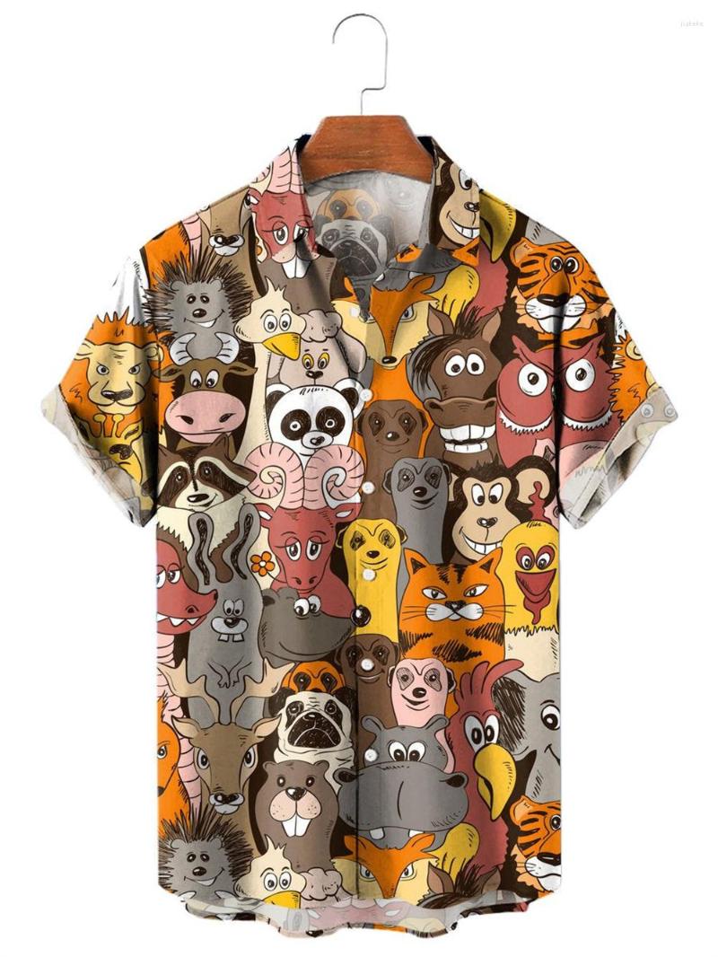 

Men's Casual Shirts Summer Men's Shirt Jack-o-lantern Skull Print 3d For Men Street Party Short Sleeve Hawaiian Top, Ofsl-00820