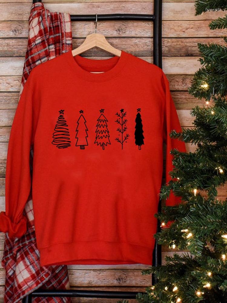 

Women's Hoodies Graphic Sweatshirts Tree Printing Trend Print Fashion Holiday Clothing Merry Christmas Woman Female Women Pullovers, Ppkt31169