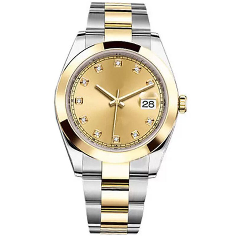 Montres de créateurs pour hommes 2813 Mouvement automatique Montre 904l Date automatique or 41mm Résistant à l'eau Top Haute qualité aaa Or Sport