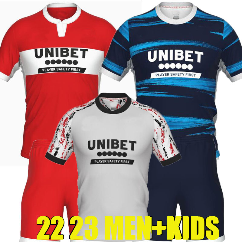 

22 23 Middlesbrough Soccer Jerseys THIRD 2022 2023 TAVERNIER PAYERO HOWSON MCNAIR BOLA Birmingham Football Shirt Uniforms KIDS KITS HOGAN BELA SHEAF O, Home