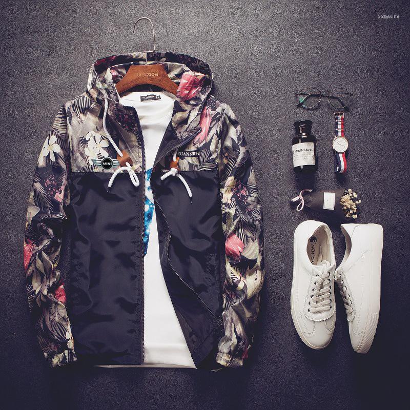 

Men's Jackets Mini 2022 Men's High Quality Long Sleeves Splicing Camouflage Sweatshirts Windbreaker Zip Hoodies Cardigan Coat Pullover