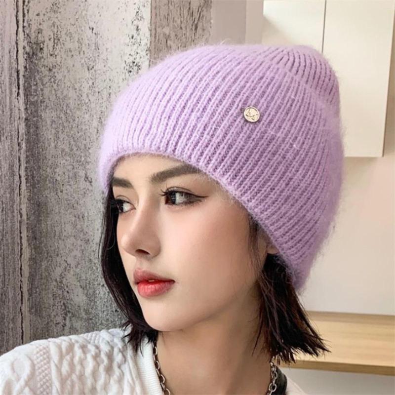 

Ball Caps High Speed Dad Womens Casual Fold Hem Warm Fashion Hat Knit Solid Trim Outdoor Activities Running Of The Sash, White