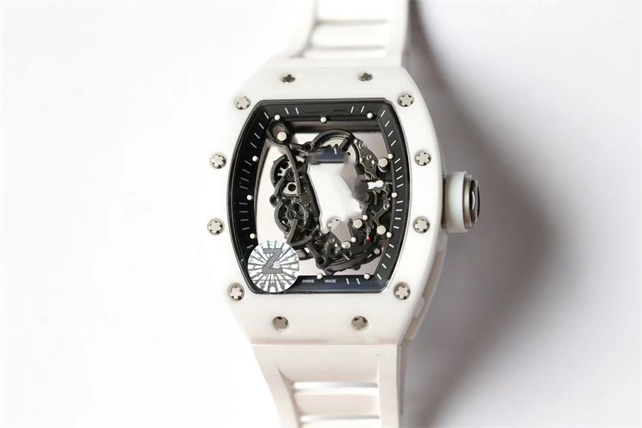 

ZF 055 top Montreal de luxe men watches imported NH automatic mechanical movement watches ceramic case rubber strap folding buckle 06, Black