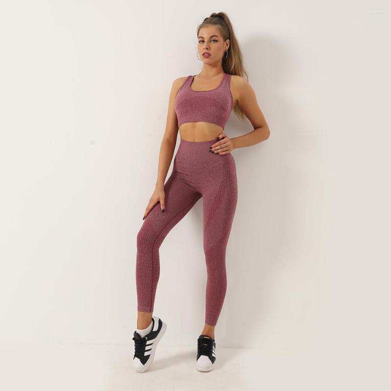 

Active Sets 3 Pcs Sports Wear Set Bra Top Short Sleeves T-Shirt High Waist Pants Trainning Clothes Running Suits Fitness Outfit S21147, Sky blue