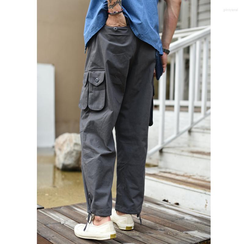 

Men' Pants Saucezhan Casual Ankle-Length Men' Mountain Troop Uniform Cargo Summer Wide Legs, Black