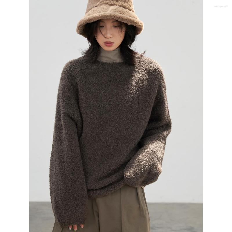

Women' Sweaters CHIC VEN Korean Women' Sweater Loose Casual Long Sleeved Coat Knitted Jumps Female Pullovers Lady Tops Autumn Winter, Khaki