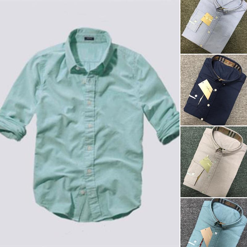 

Men's Casual Shirts High Quality Oxford Knight Shirt Cotton Male Long Sleeve Men Hombre Classic UK British Top Embroidery B, 23-b-gary