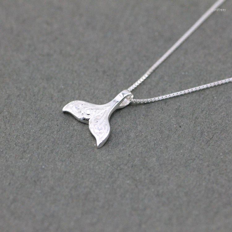 

Choker Boho Vintage Silver Color Mermaid Tail Necklaces For Women Long Girl Gift Collar Mujer Collares