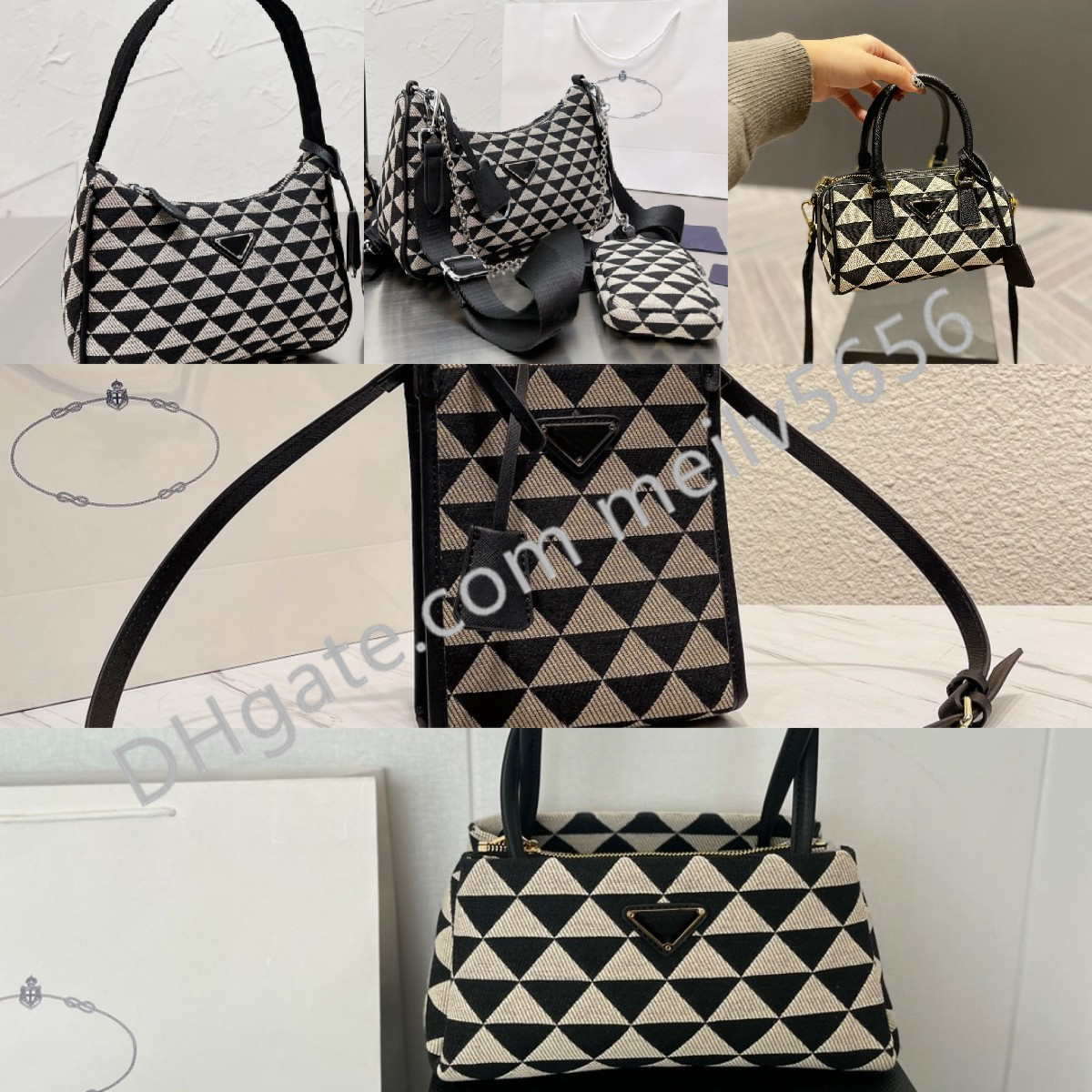 Sac ￠ main pour femmes sacs d'￩paule des sacs ￠ bandouli￨re multiples types pra sac v￩ritable sangle en cuir ￠ glissi￨re int￩rieure ￠ glissi￨re