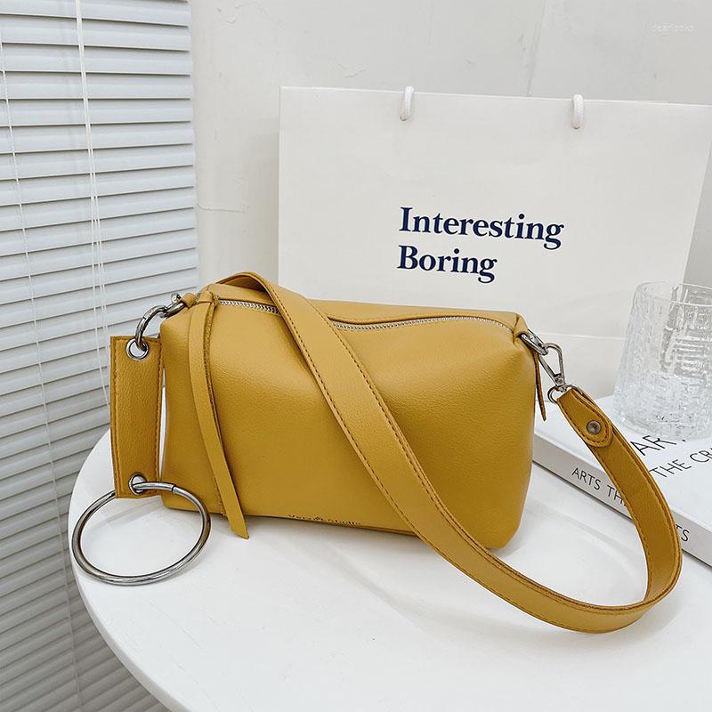 

Evening Bags Solid Color Crossbody For Women Vintage Leather Handbag High Quality Female Luxury Designer Shoulder Bag Ladies Soft, Black