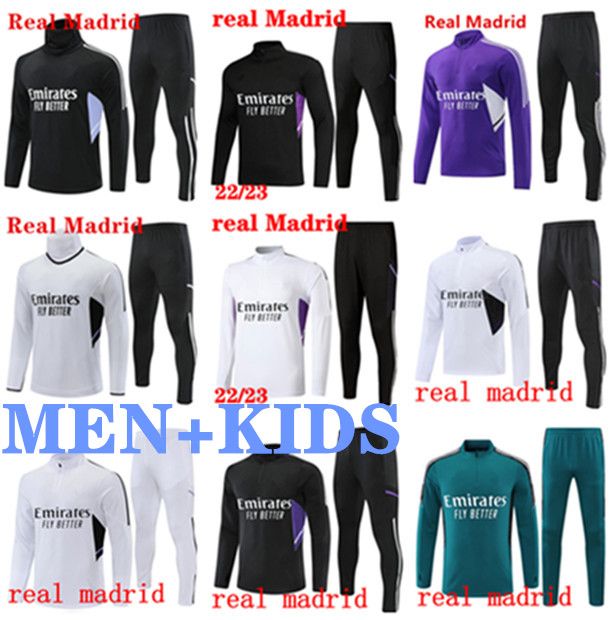 

2022 2023 Madrids TRACKSUIT set TRAINING suit 22 23 men and kids football jacket chandal futbol survetement soccer jerseys tracksuit Gunners training