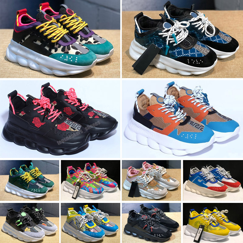 

Designer Luxury Italy Casual Shoes Quality Chain Reaction Wild Jewels Link Trainer Shoes Sneakers EUR 35-46, Color 25