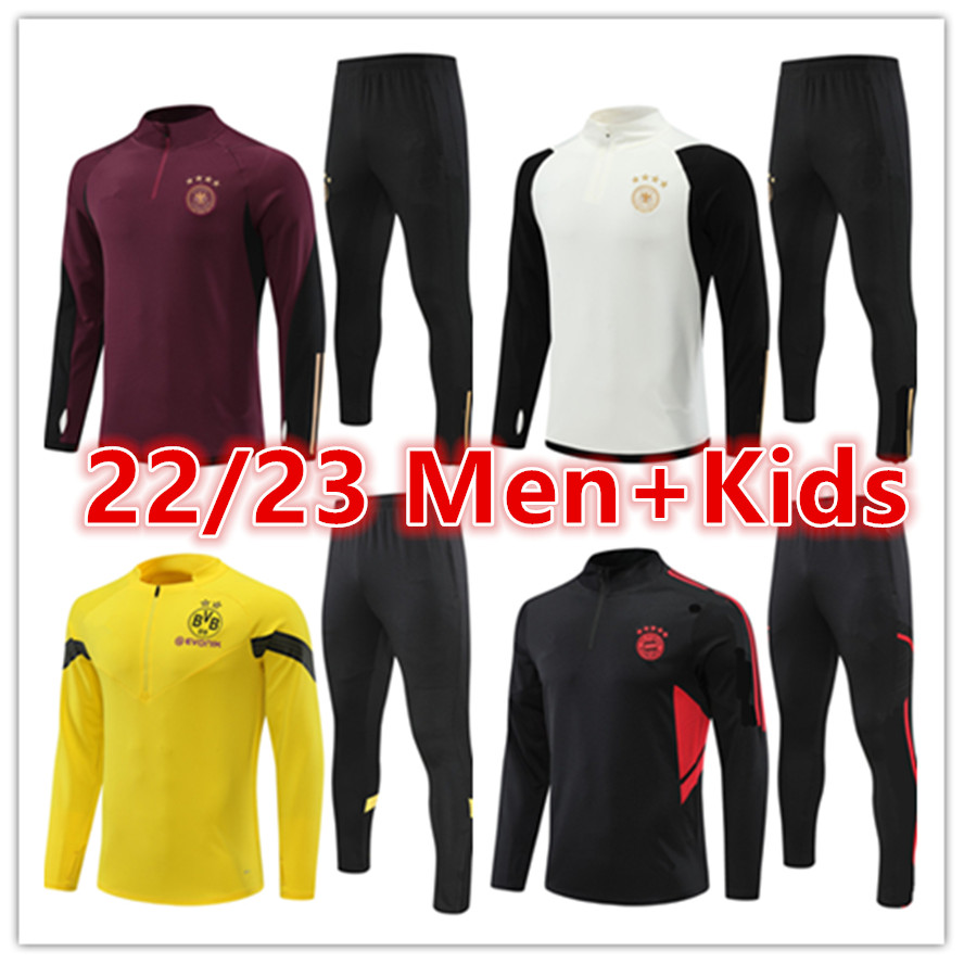 

2022 Germanies soccer tracksuit chandal training suit jerseys sets 22 23 Mens and kids jersey set HUMMELS KROOS GNABRY football tracksuits Espana camisetas futbol