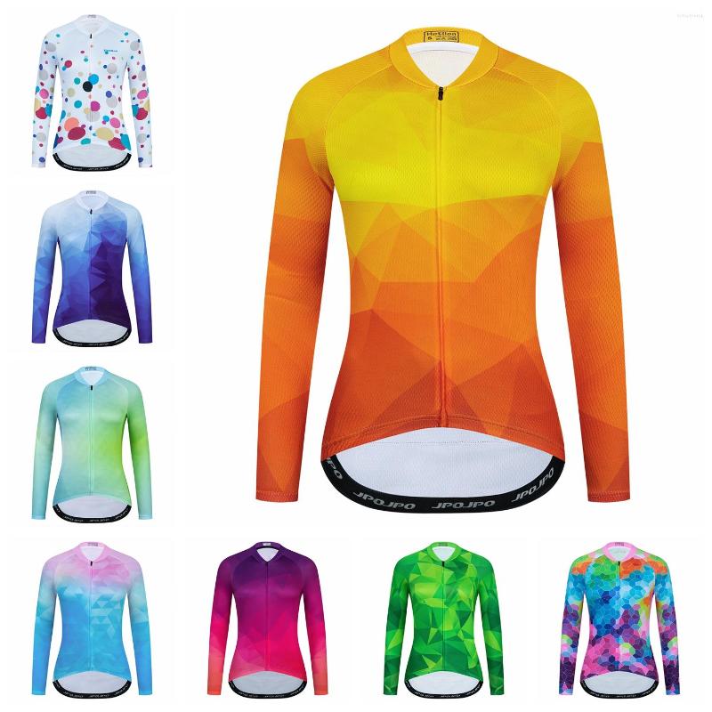 

Racing Jackets 2022 Cycling Jersey Women Bike Mountain Road MTB Top Long Sleeve Bicycle Shirt Female Lady Clothing Uniform Spring Autumn, 10