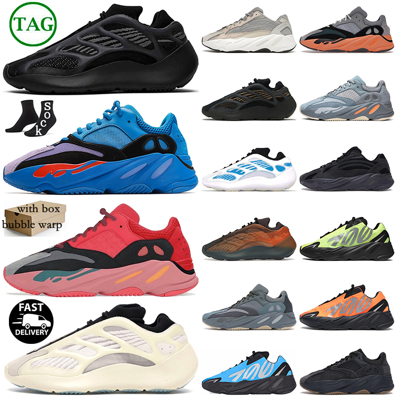 

With Box 700 Sneakers Men Women Running Shoes Analog Utility Black Carbon Blue Inertia Azareth Azareth Clay Brown sports trainers, #7 orange