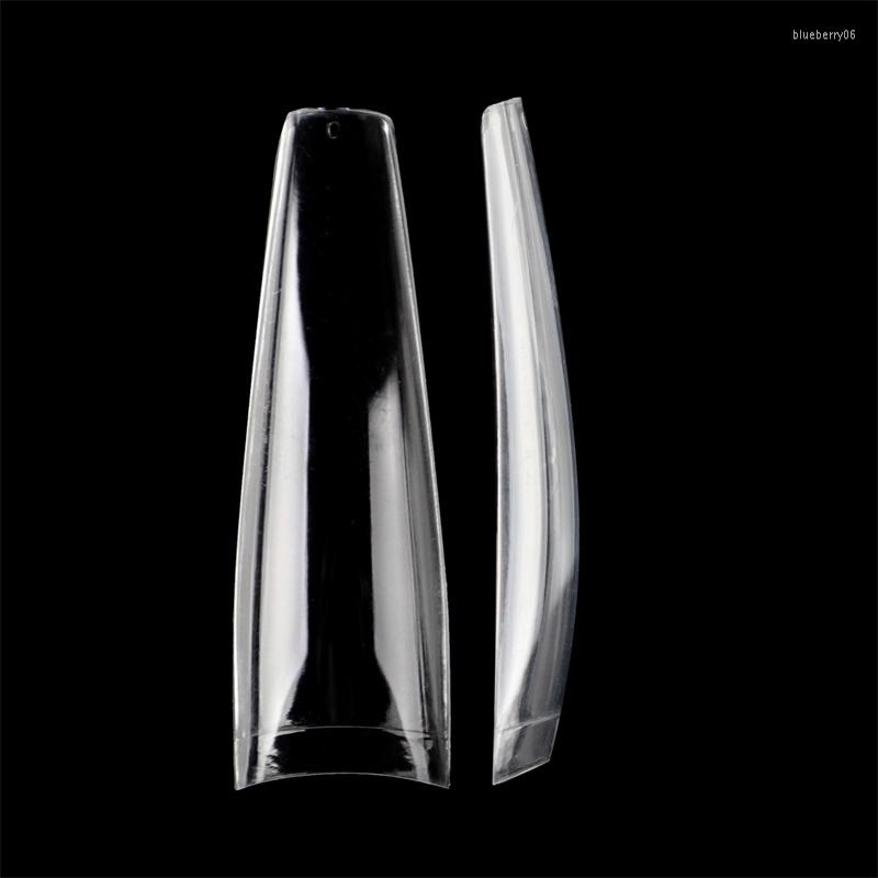 

False Nails XXL Coffin Nail Tips Slim Ballerina Straight Fingernail Art Acrylic Material French Style 360 Pcs/box, Ndk-bt-p52-n