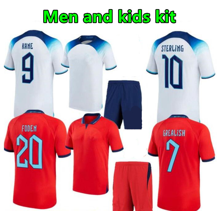 

2022 MENS KIDS KIT Soccer Jerseys 22 23 Football Shirts Child KANE GREALISH SANCHO FODEN RASHFORD STERLING