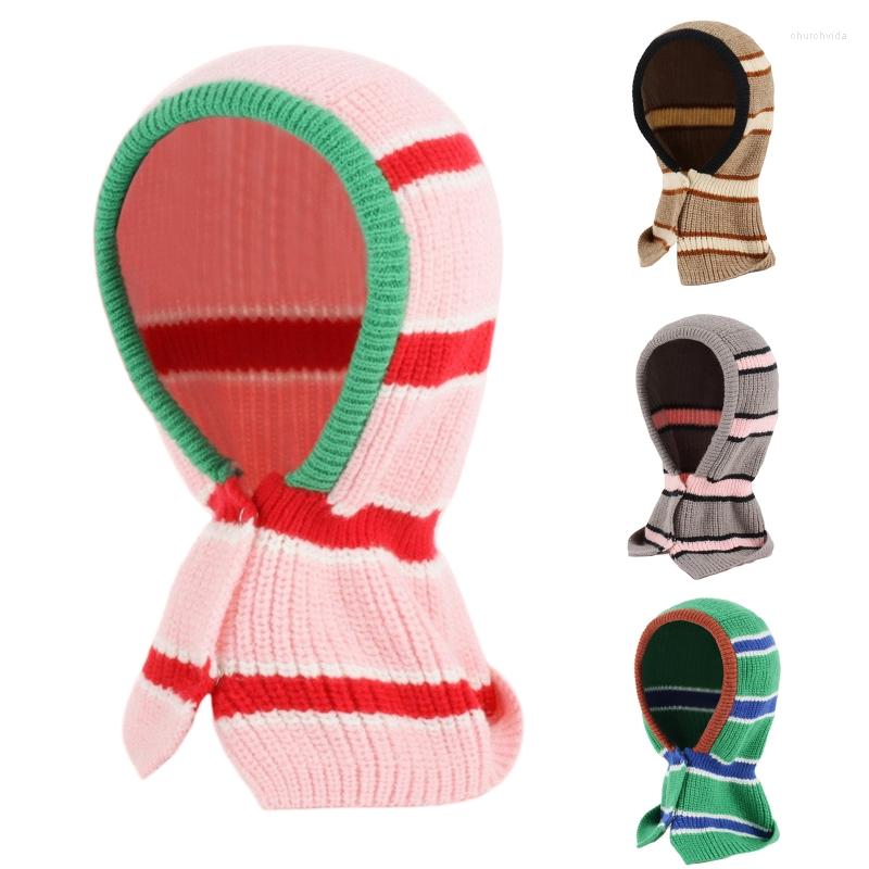 

Berets Knit Balaclava Headgear Face Gaiter Thicken Bike Motorbike Bandana Adult Men Cycling Mask Winter Windproof, Green