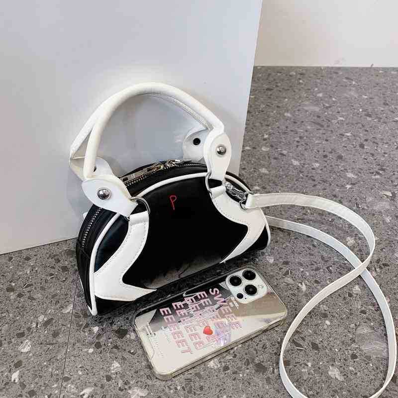 

Totes Fashion Designer Women's Summer Shoulder Bag Compact Handbag Bowling Brand Luxury G220621, Black(no box)