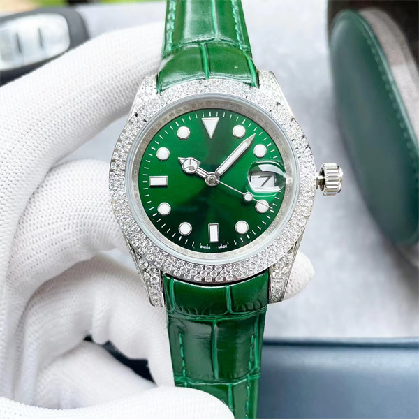 

Top montre de luxe 40mm men watches fully automatic mechanical movement watches Haoshi diamond watch tape waterproof 50 meters 03, Black