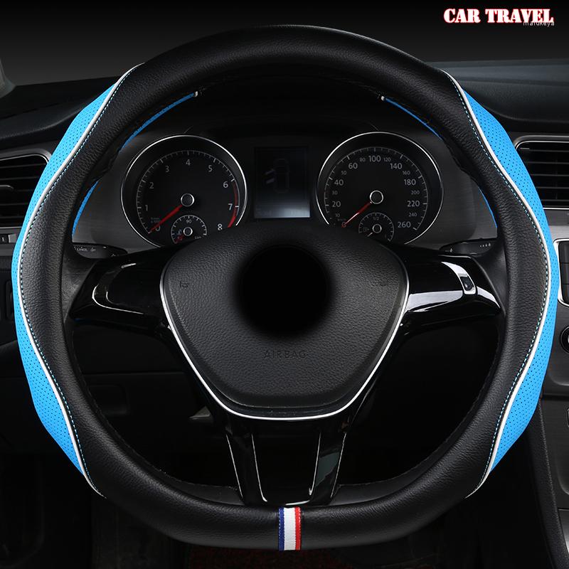 

Steering Wheel Covers CAR TRAVEL Leather Cover For Toyotas Crown S180 S210
