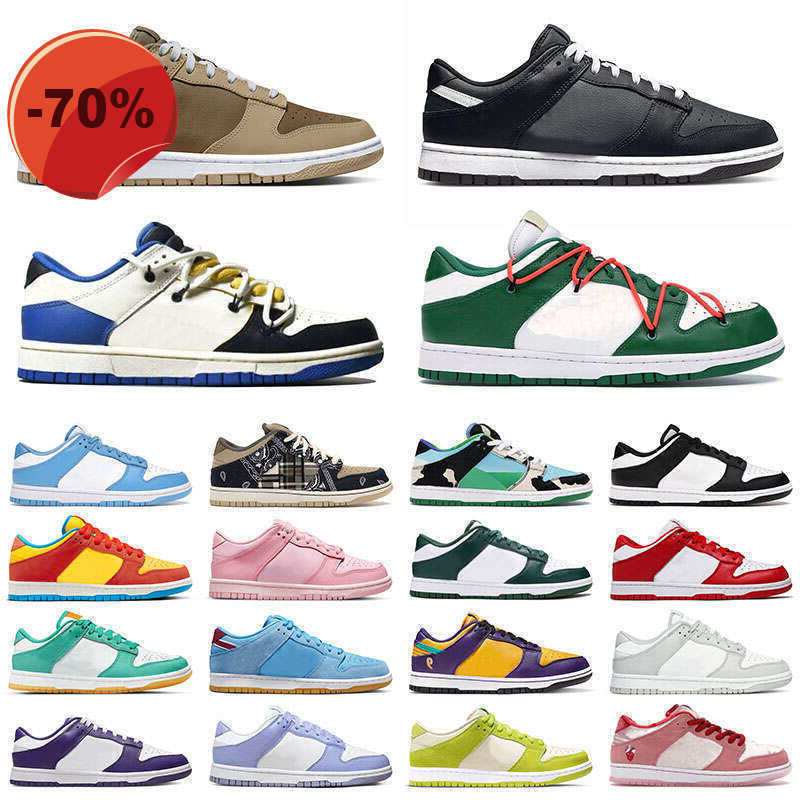 

Running Shoes Platform Sneakers Men Trainers Low Top Leather Black Archeo Pink Grey White Chunky Parra Green Paisley Dunks Sb Men Women Unc, 36-40 triple pink