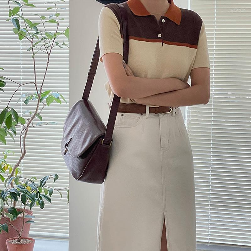

Women's Blouses Summer Tops 2022 Women Clothes Casual Knitted Pullover Blouse Short Sleeve T-shirt Female, Beige