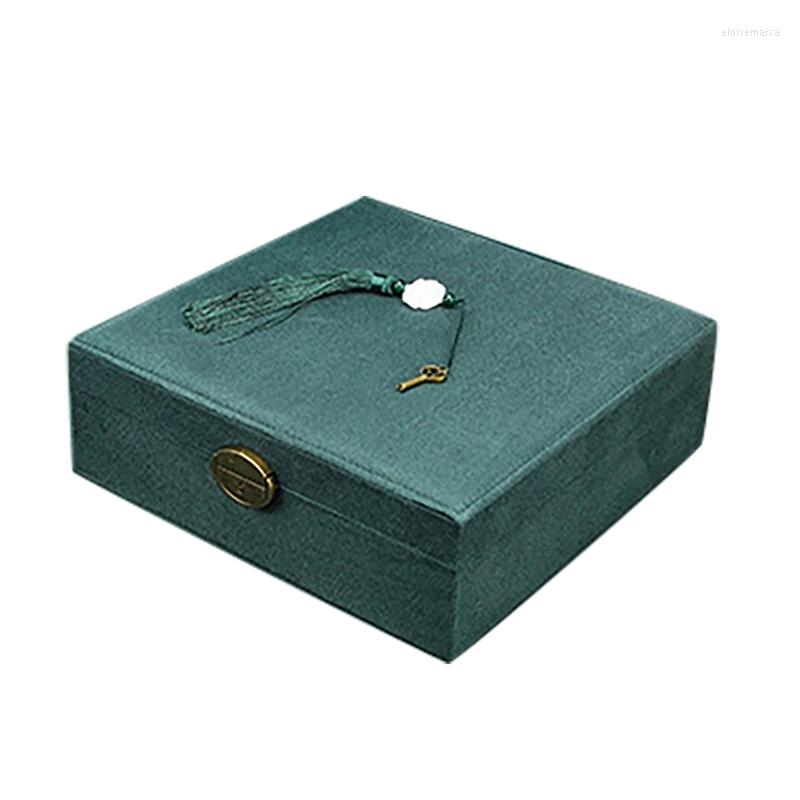

Jewelry Pouches Portable Box Three Layer Simple Earrings Ring Storage Travel Accessories Supplies