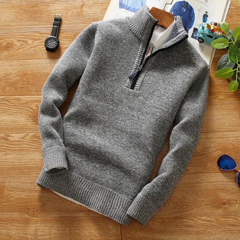 

Men's Sweaters Trendy Spring Sweater Pullover Autumn Solid Color Anti-pilling Keep Warm, Wine red