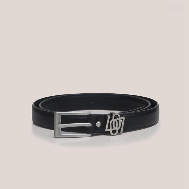 

Belts Waistband Black Or White Women All-match Simple Style Metal Belt Fashion