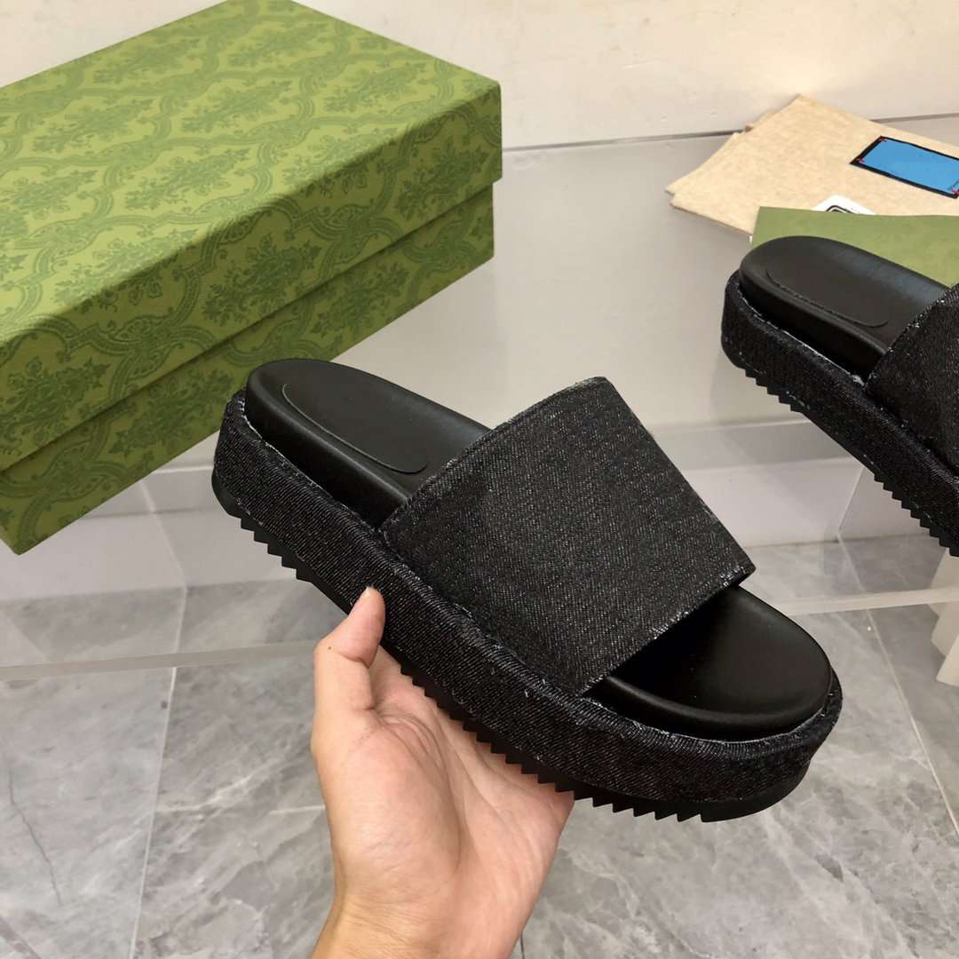 

2022 designer luxury slippers high heels thick soled sandals winter boots with box