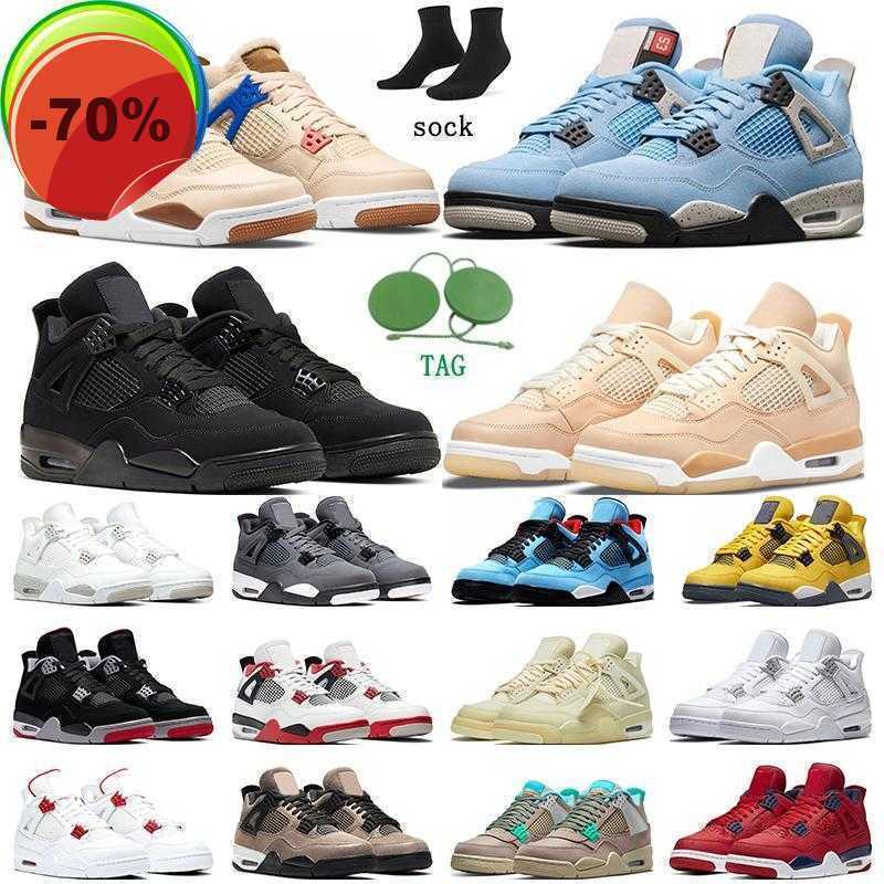 

2022 Men Basketball Shoes 4 4s Trainers Lightning University Blue Black Cat Shimmer White Oreo Sail Cool Grey Fire Red Pure Money Sports R, #22 raptors