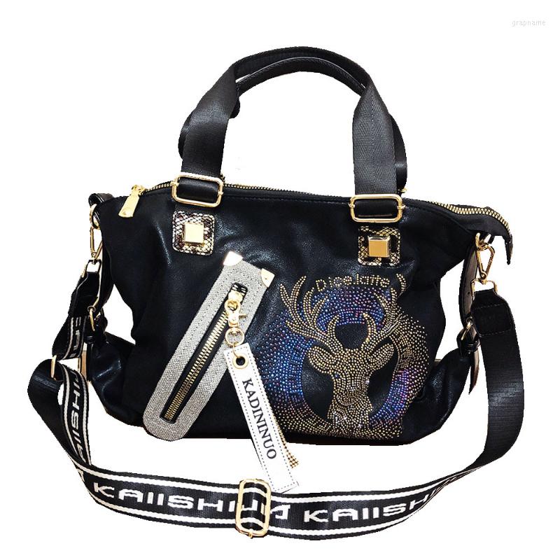 

Evening Bags Real Leather For Women 2022 Luxury Handbags Big Capacity Shopper Bag Tote High Quality Cross Body, Black