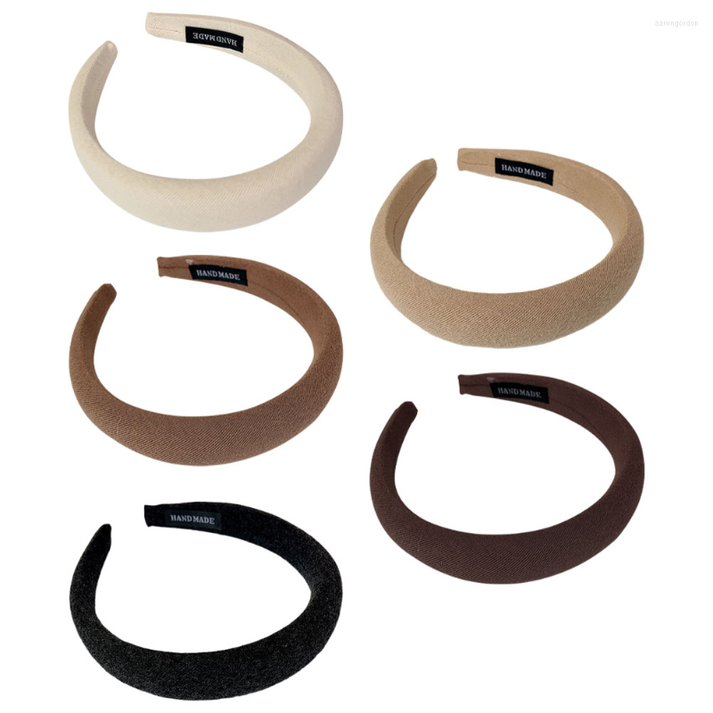 

Bandanas 5Pcs Vintage Wide-brimmed Hairband Versatile Hair Hoops Simple Wear